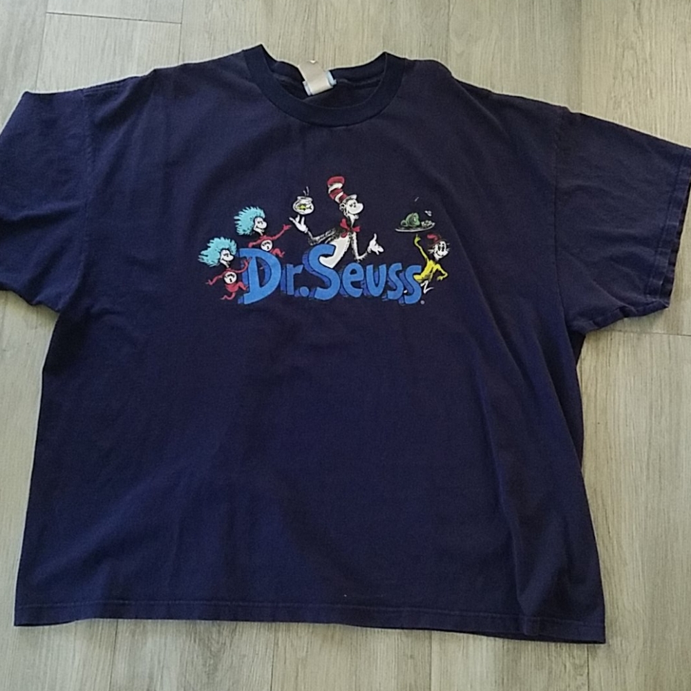 Dr.Seuss Blue Mens Shirt